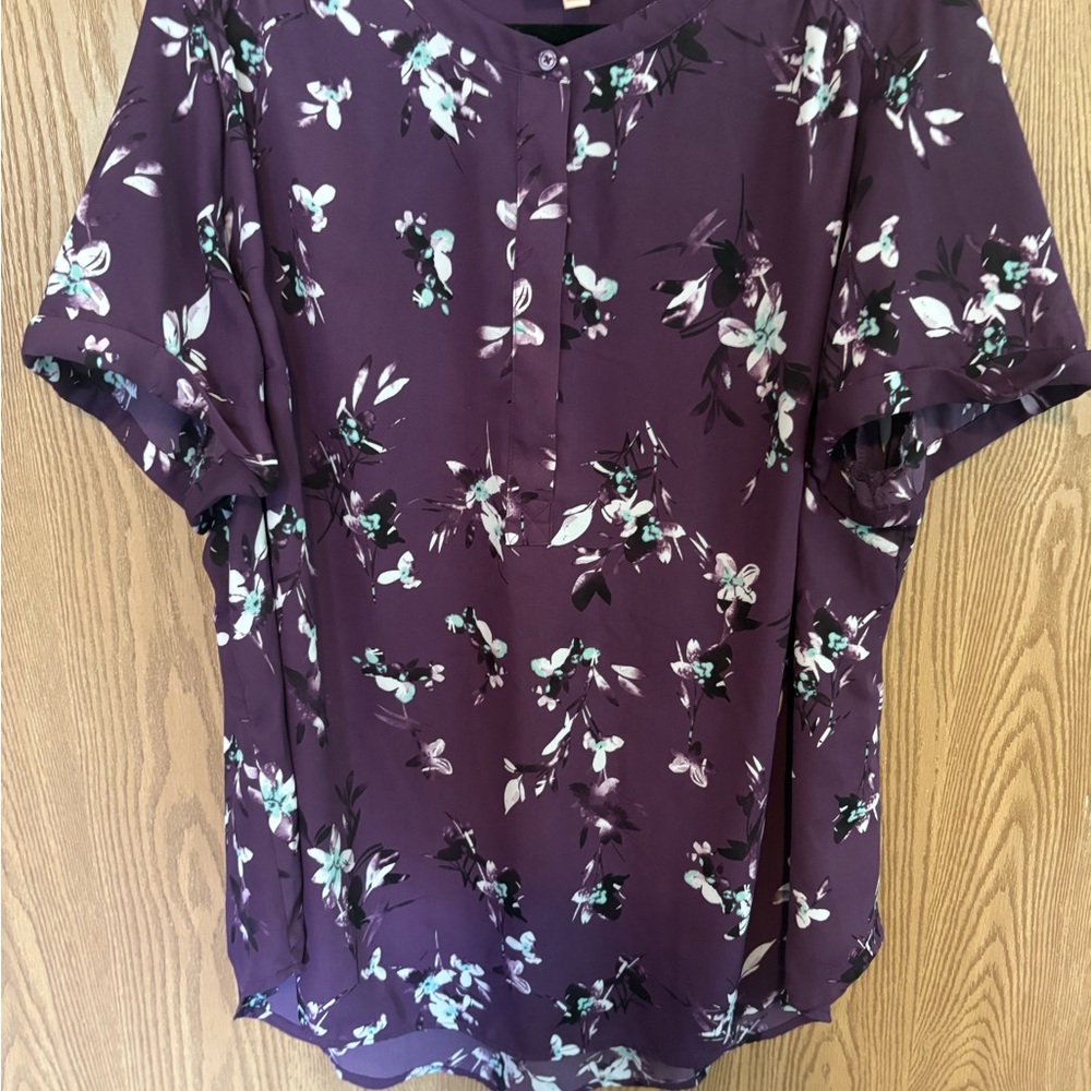 Floral Purple Women's Top